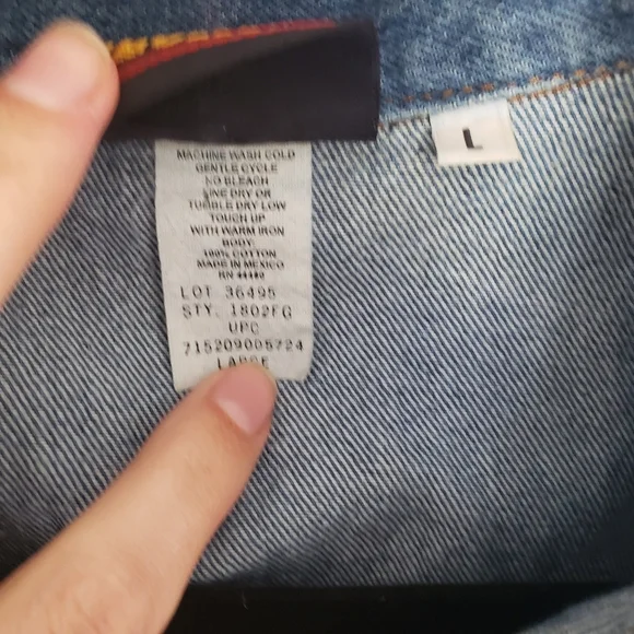 Vintage Faded Glory Mid Wash Denim Vest Large - Picture 2 of 8